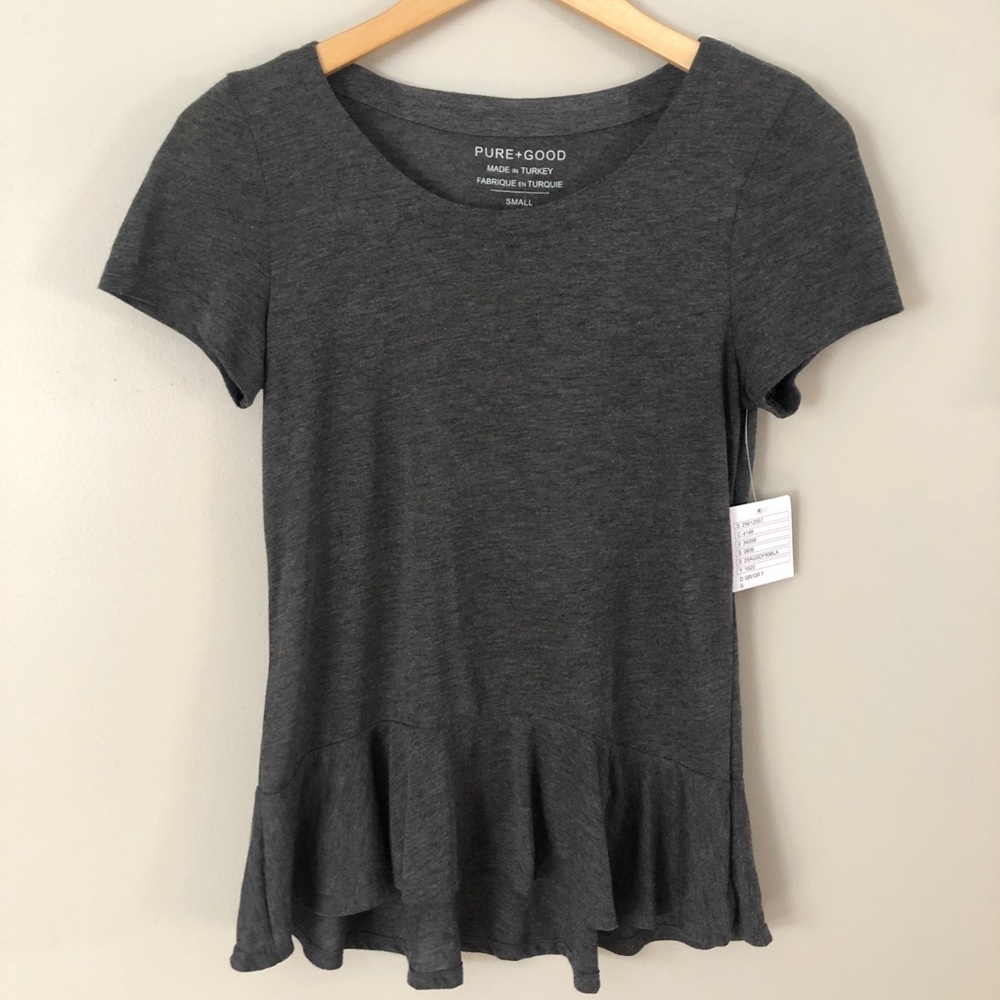 Anthropologie Pure + Good Ruffle Tee